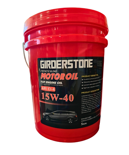 Aceite de Motor Girderstone 15W40 4L – Protección Total para Motores Diésel y Gasolina