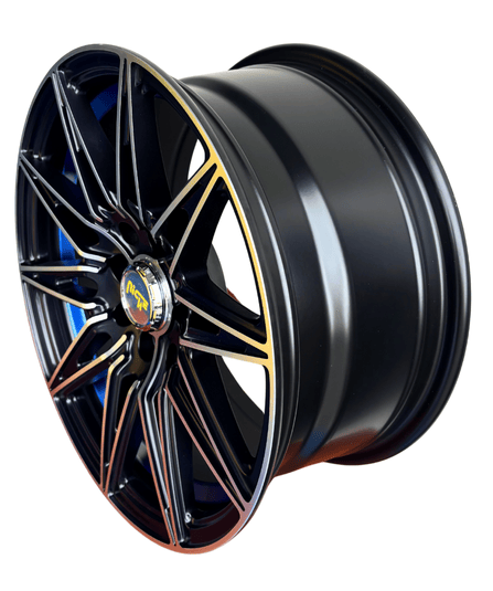 Llanta 548-16 R125 Matt Black Undercut Blue 15X7 | Aro 15 – 4X100 / 4X114,3 – ET35 - Imagen 3